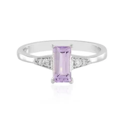 Lavendel-Amethyst-Silberring