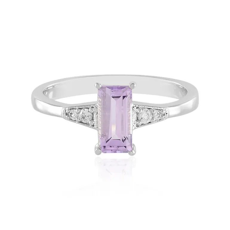 Lavendel-Amethyst-Silberring