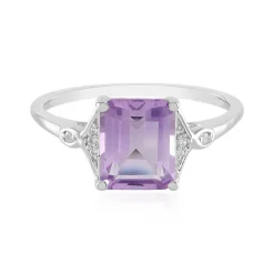 Lavendel-Amethyst-Silberring