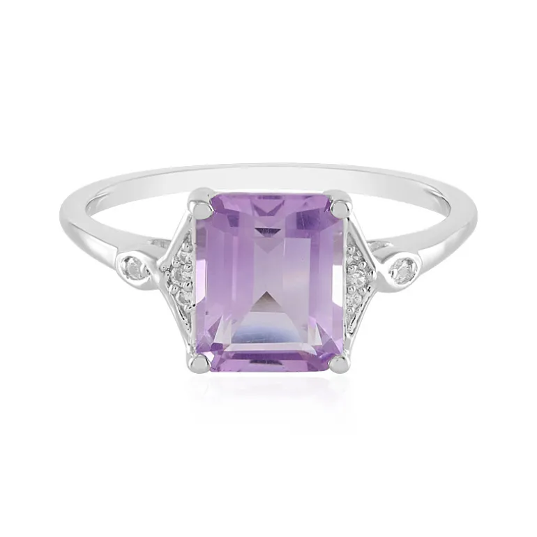 Lavendel-Amethyst-Silberring