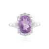 Lavendel-Amethyst-Silberring