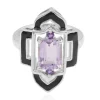 Lavendel-Amethyst-Silberring