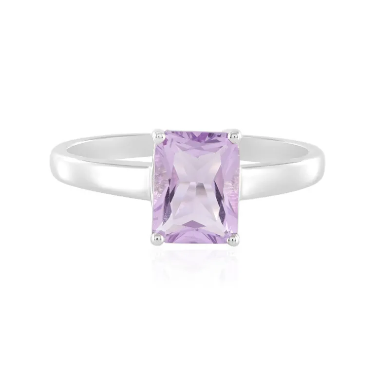 Lavendel-Amethyst-Silberring