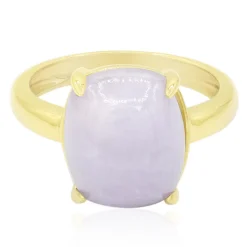 Lavendel-Jadeit-Silberring