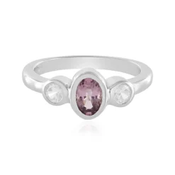 Lavendel-Spinell-Silberring