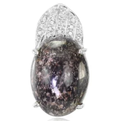 Leoparden-Opal-Silberanhänger