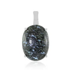 Leoparden-Opal-Silberanhänger