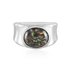 Leoparden-Opal-Silberring