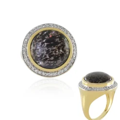 Leoparden-Opal-Silberring