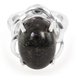 Leoparden-Opal-Silberring