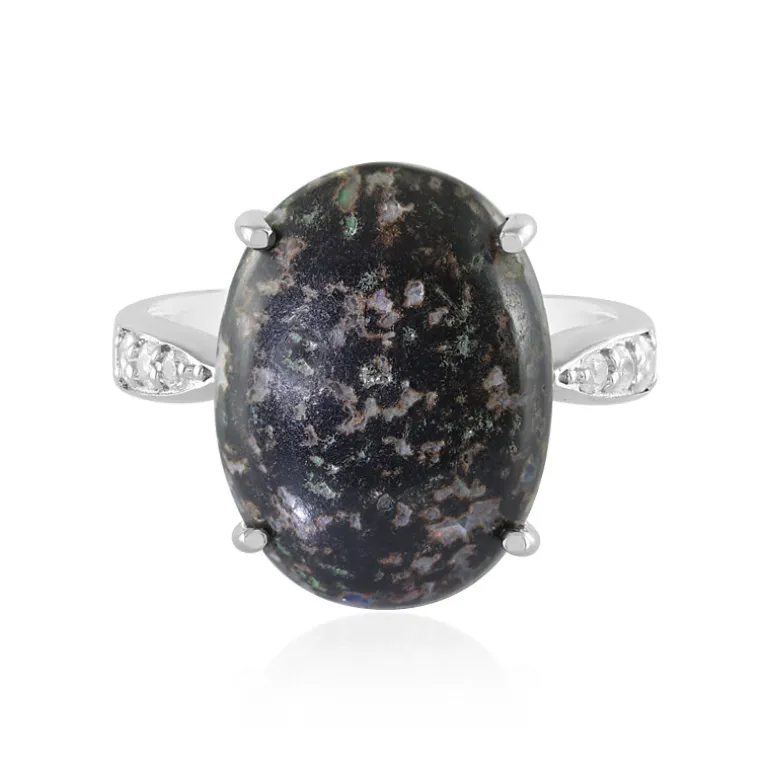 Leoparden-Opal-Silberring