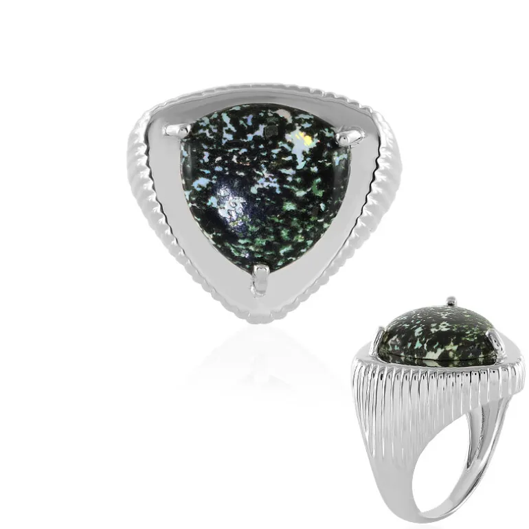 Leoparden-Opal-Silberring