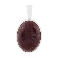 Lepidolith-Silberanhänger