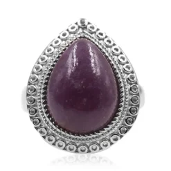 Lepidolith-Silberring