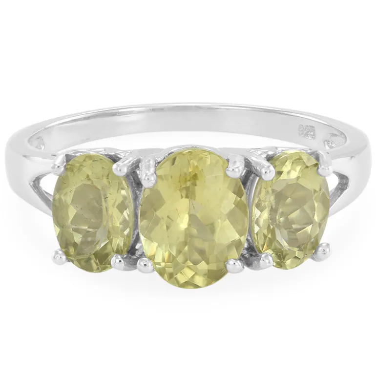 Limonen-Apatit-Silberring