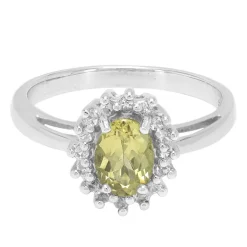 Limonen-Apatit-Silberring