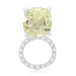 Limonen-Citrin-Silberanhänger