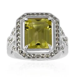 Limonen-Citrin-Silberring (Annette classic)