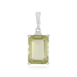 Limonen-Quarz-Silberanhänger