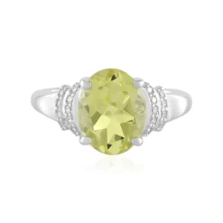 Limonen-Quarz-Silberring