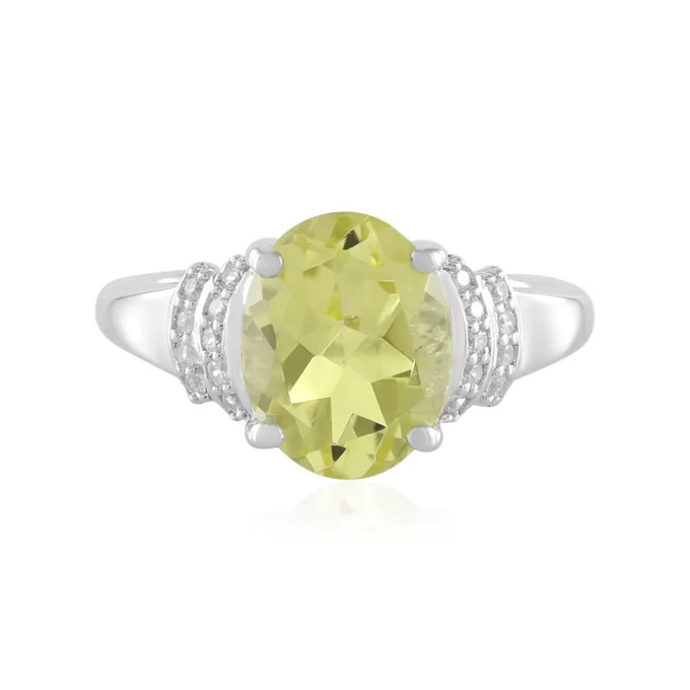 Limonen-Quarz-Silberring