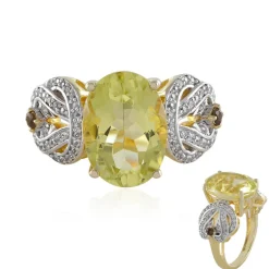 Limonen-Quarz-Silberring