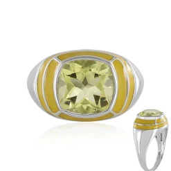 Limonen-Quarz-Silberring