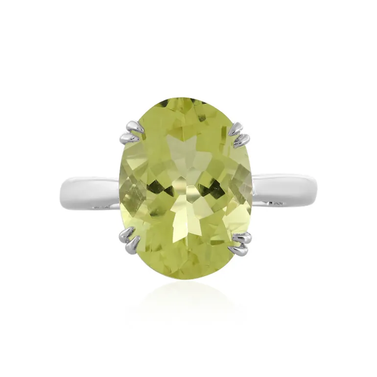 Limonen-Quarz-Silberring