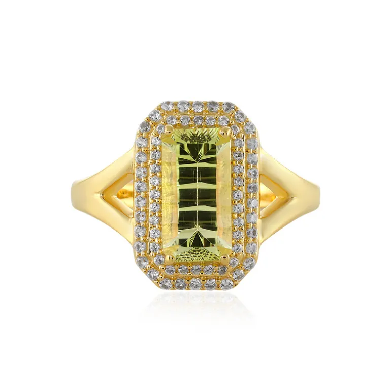 Limonen-Quarz-Silberring