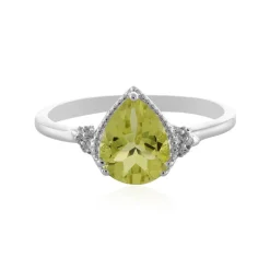 Limonen-Quarz-Silberring