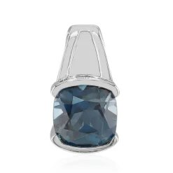 Londonblauer Topas-Silberanhänger