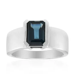 Londonblauer Topas-Silberring (Pallanova)