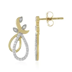 Lupenreiner (F) Brillant-Goldohrringe (LUCENT DIAMONDS)