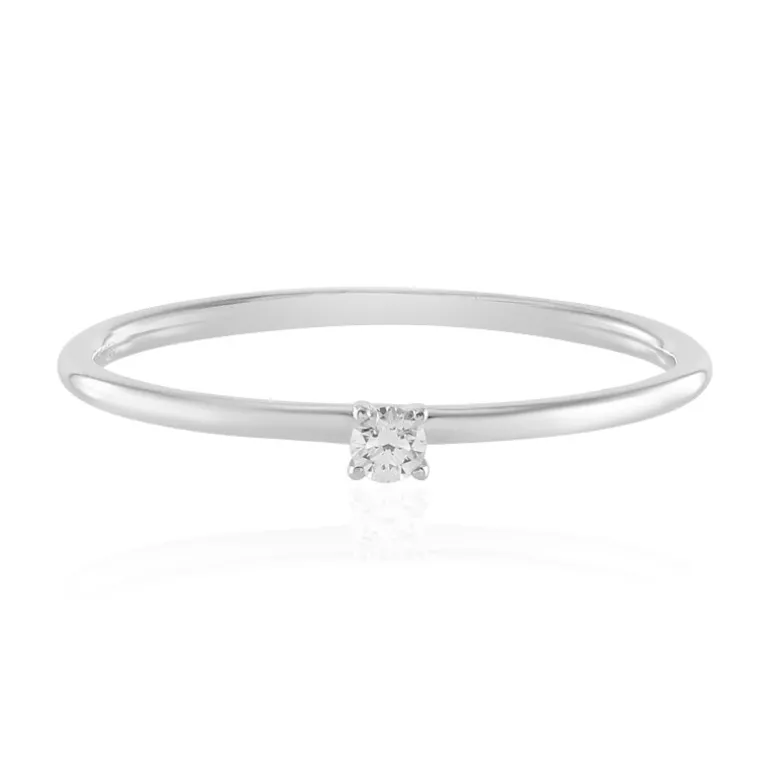 Lupenreiner (F) Brillant-Platinring