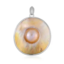 Mabe-Perlen-Silberanhänger (Bali Barong)