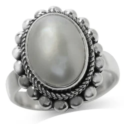 Mabe-Perlen-Silberring