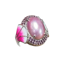 Mabe-Perlen-Silberring (Dallas Prince Designs)