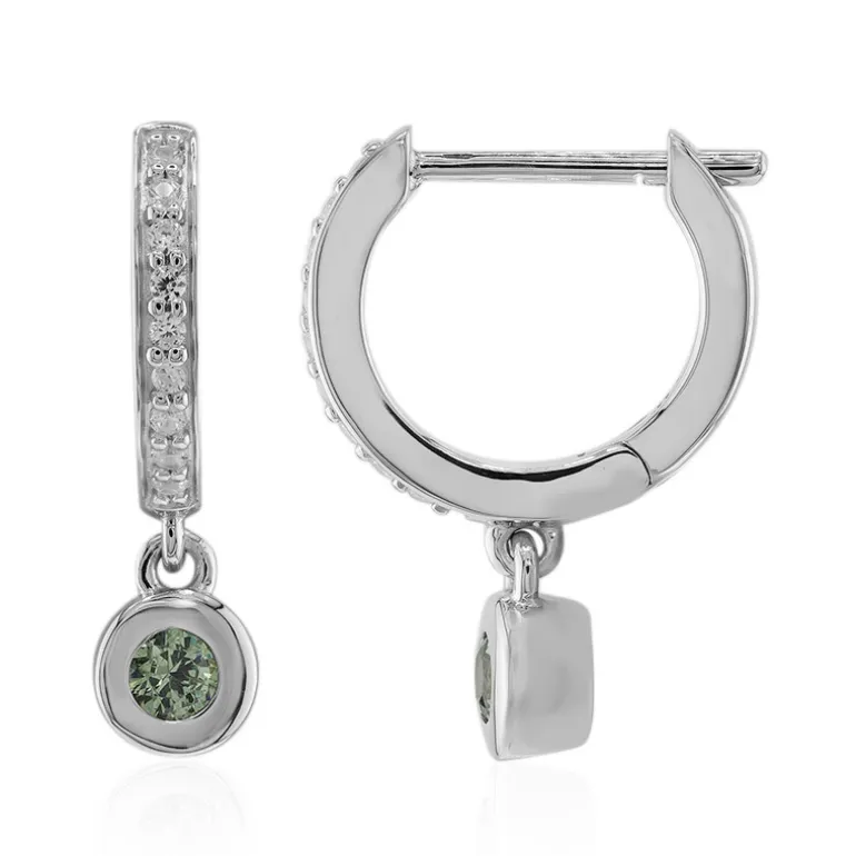 Madagaskar-Demantoid-Silberohrringe (John Ferry)