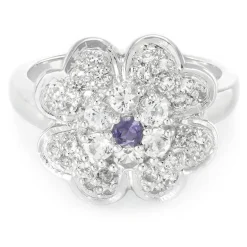 Madagaskar-Iolith-Silberring