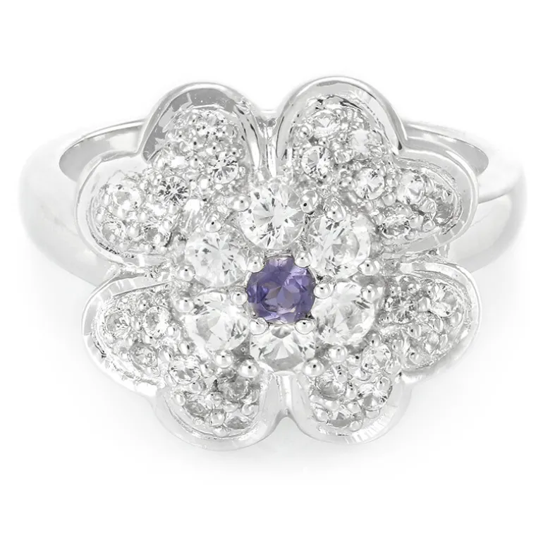 Madagaskar-Iolith-Silberring