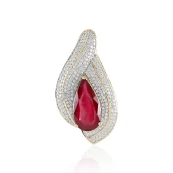 Madagaskar-Rubin-Goldanhänger (SUHANA)