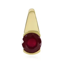 Madagaskar-Rubin-Silberanhänger