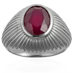 Madagaskar-Rubin-Silberring