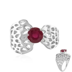 Madagaskar-Rubin-Silberring