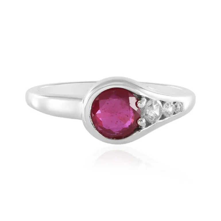 Madagaskar-Rubin-Silberring