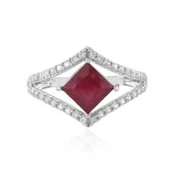 Madagaskar-Rubin-Silberring