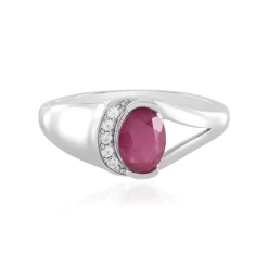 Madagaskar-Rubin-Silberring