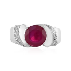 Madagaskar-Rubin-Silberring