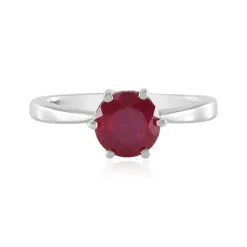 Madagaskar-Rubin-Silberring