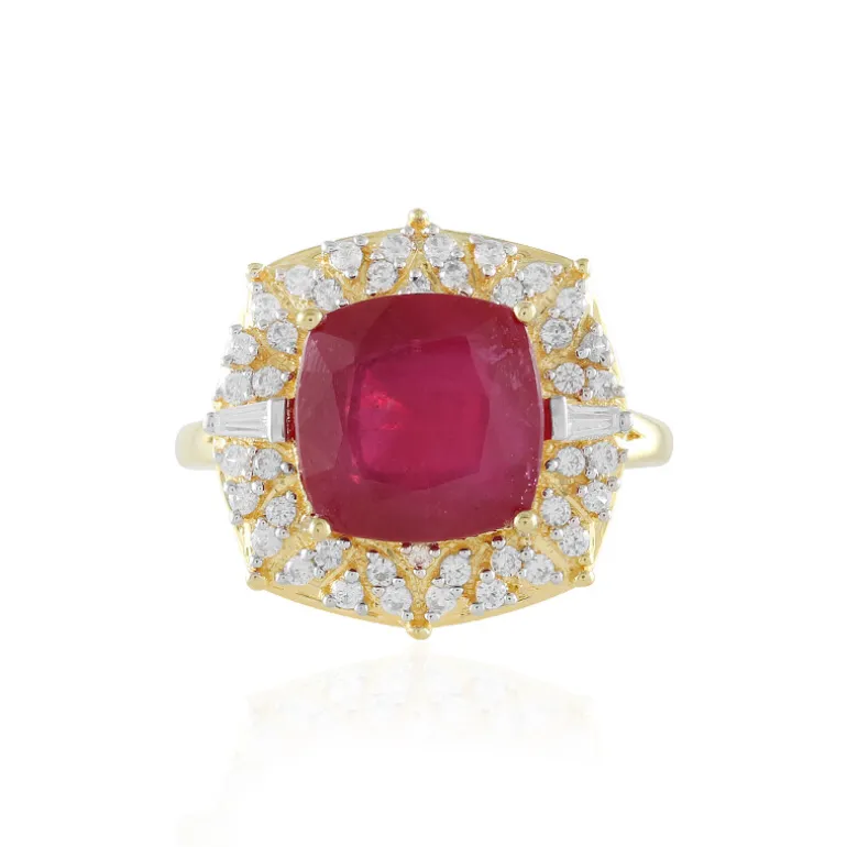 Madagaskar-Rubin-Silberring